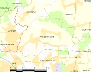 Poziția localității Raimbeaucourt