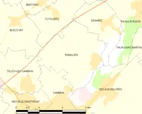 Poziția localității Ramillies