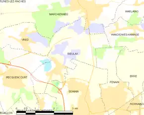 Poziția localității Rieulay