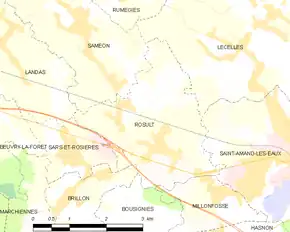 Poziția localității Rosult