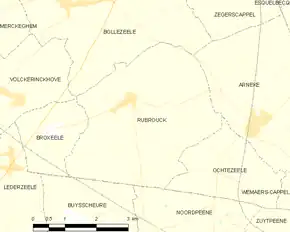 Poziția localității Rubrouck