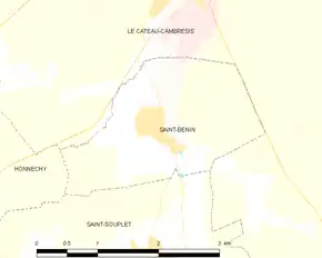 Poziția localității Saint-Benin