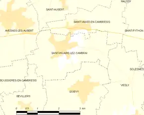 Poziția localității Saint-Hilaire-lez-Cambrai