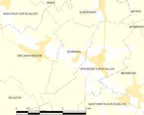Poziția localității Sommaing