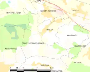 Poziția localității Tilloy-lez-Marchiennes