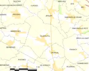 Poziția localității Villers-Pol
