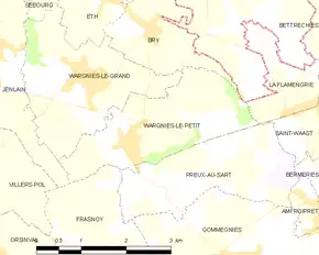 Poziția localității Wargnies-le-Petit