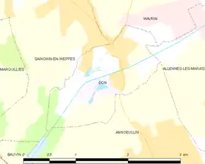 Poziția localității Don