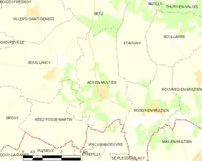 Poziția localității Acy-en-Multien