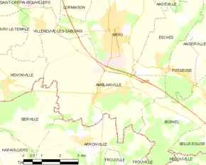 Poziția localității Amblainville