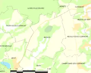Poziția localității Ansacq