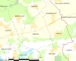 Poziția localității Babœuf