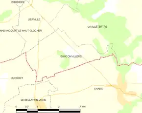 Poziția localității Bouconvillers