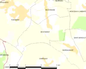 Poziția localității Boutavent