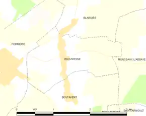 Poziția localității Bouvresse