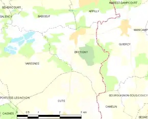 Poziția localității Brétigny