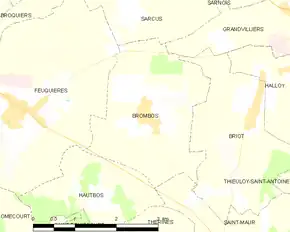 Poziția localității Brombos