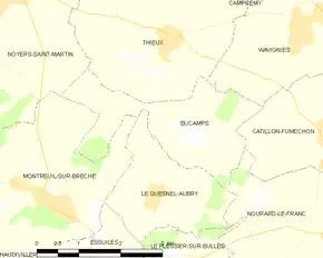 Poziția localității Bucamps