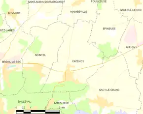 Poziția localității Catenoy