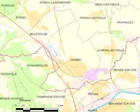 Poziția localității Chambly