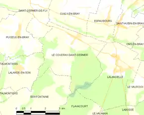 Poziția localității Le Coudray-Saint-Germer
