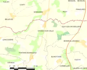 Poziția localității Croissy-sur-Celle