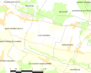 Poziția localității Cuigy-en-Bray