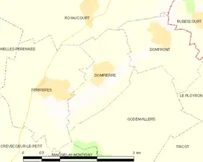 Poziția localității Dompierre