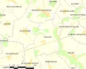 Poziția localității Essuiles