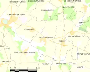 Poziția localității Fay-les-Étangs
