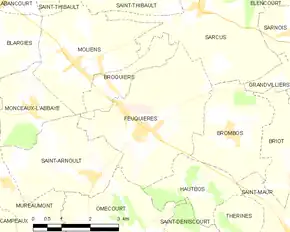 Poziția localității Feuquières