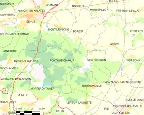 Poziția localității Fontaine-Chaalis