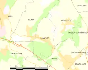 Poziția localității Fosseuse