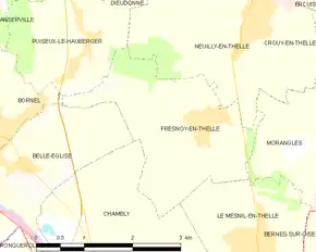 Poziția localității Fresnoy-en-Thelle