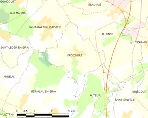 Poziția localității Frocourt