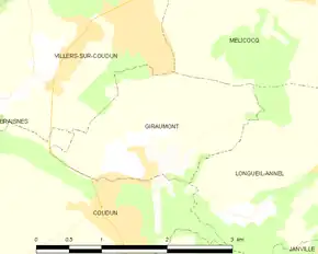 Poziția localității Giraumont