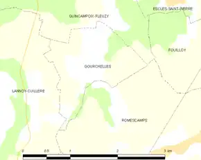 Poziția localității Gourchelles
