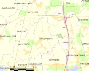 Poziția localității Grandfresnoy