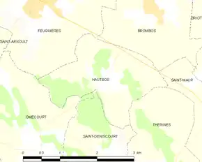 Poziția localității Hautbos