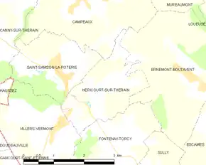 Poziția localității Héricourt-sur-Thérain