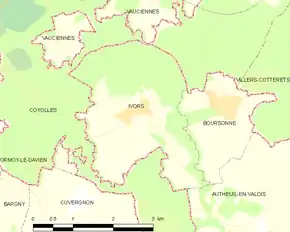 Poziția localității Ivors