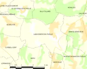 Poziția localității Laboissière-en-Thelle