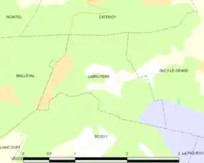 Poziția localității Labruyère