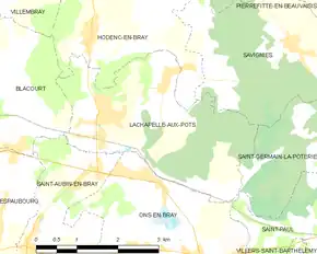 Poziția localității Lachapelle-aux-Pots