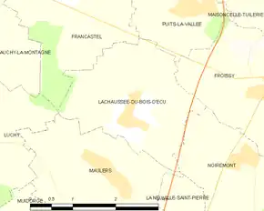 Poziția localității Lachaussée-du-Bois-d'Écu