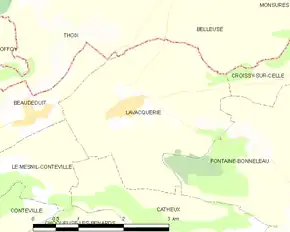 Poziția localității Lavacquerie