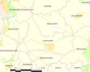 Poziția localității Lieuvillers