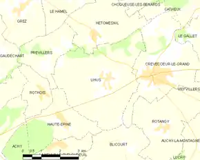 Poziția localității Lihus