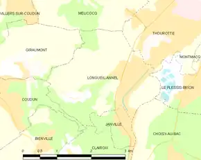 Poziția localității Longueil-Annel