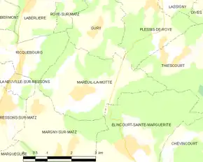 Poziția localității Mareuil-la-Motte
